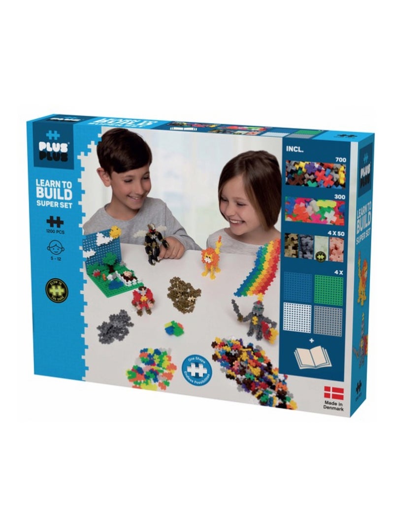 ++ Mega kit decouvertes Basic 1200 pieces Bleu - Kiabi