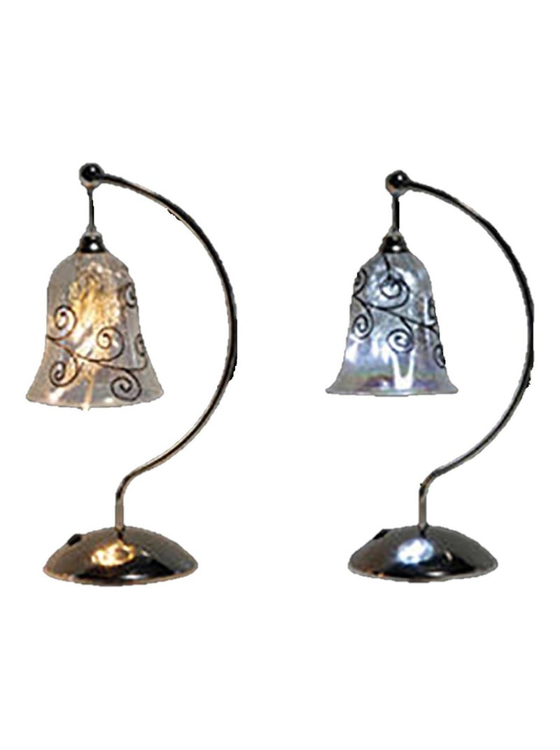 1 Cloche lumineuse en verre Blanc - Kiabi