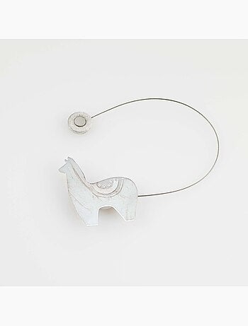 1 Embrasse aimantee Yzma le lama gris argent