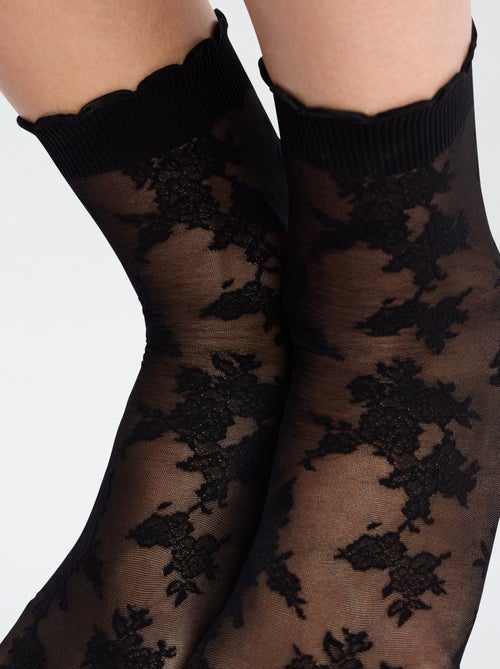 1 paire de socquettes en dentelle - Kiabi