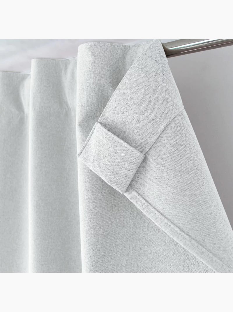 1 Rideau Occultant total Eclipse patte caché Blanc - Kiabi