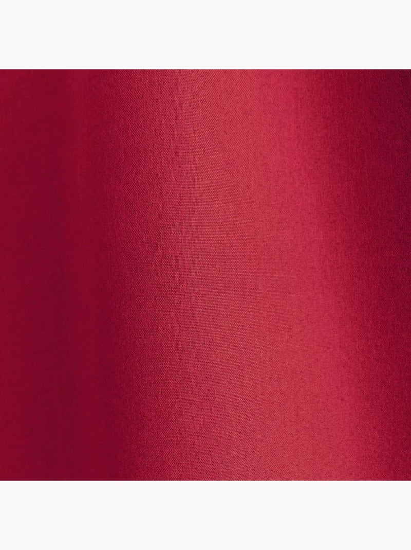 1 Rideau Occultant total Eclipse patte caché Rouge - Kiabi