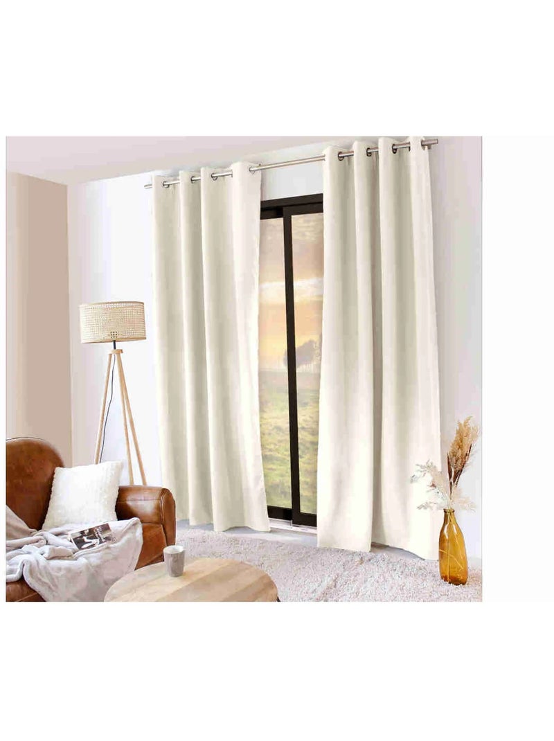 1 Rideau Thermique Glacier Ecru - Kiabi