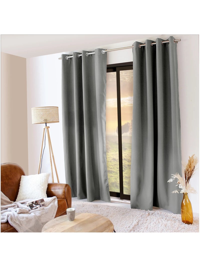 1 Rideau Thermique Glacier Gris clair - Kiabi