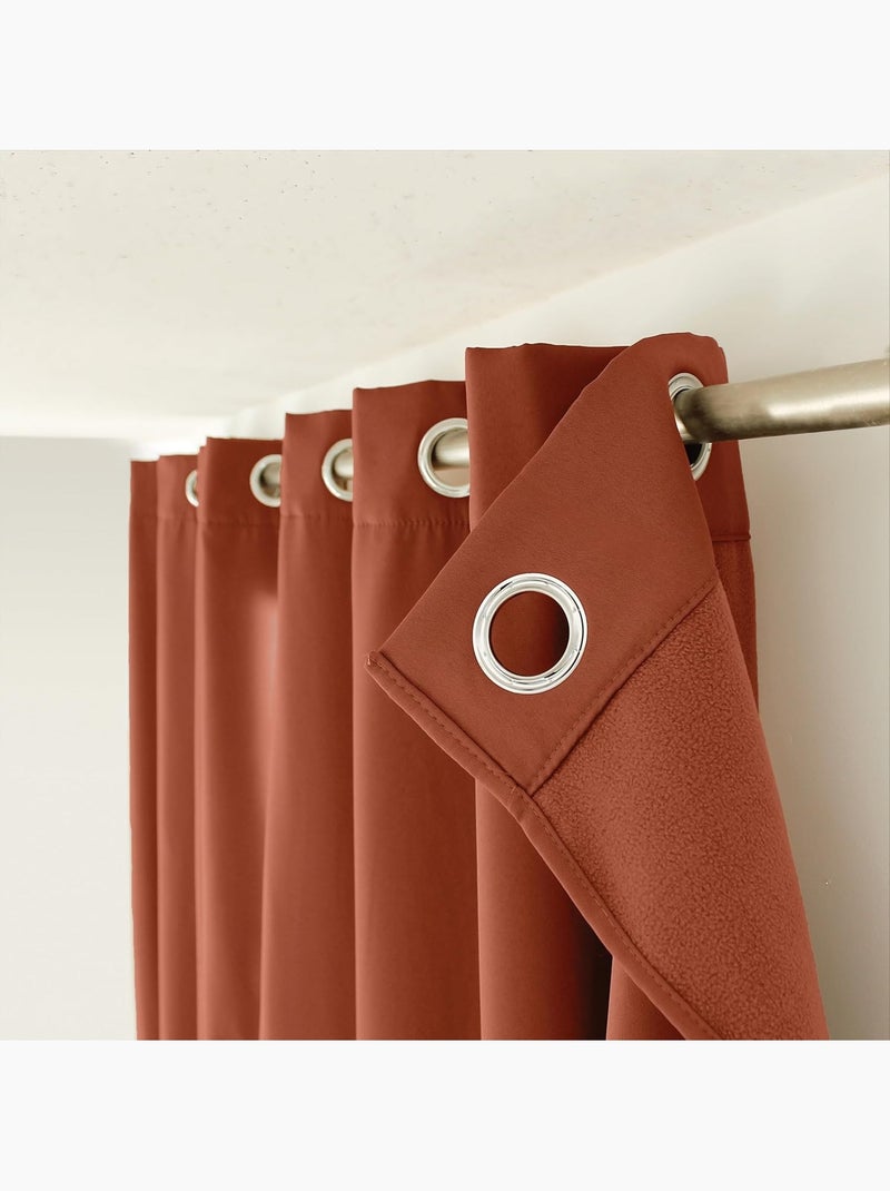 1 rideau thermique glacier Marron - Kiabi