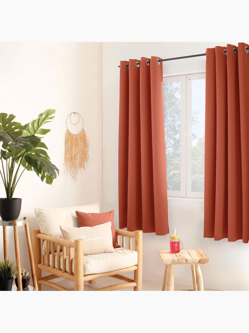 1 rideau thermique glacier Marron - Kiabi
