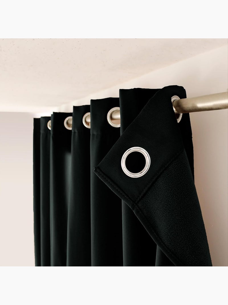 1 Rideau Thermique Glacier Noir - Kiabi