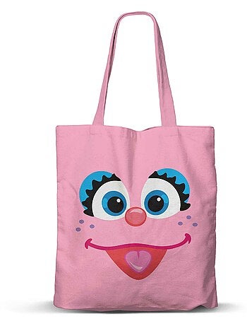 1, Rue Sésame Abby Cadabby Face Sac de Courses Shopping FAN, Rose