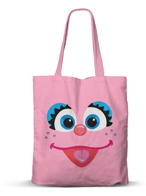 1, Rue Sésame Abby Cadabby Face Sac de Courses Shopping FAN, Rose - Kiabi 1, Rue Sésame Abby Cadabby Face Sac de Courses Shopping FAN, Rose - Kiabi