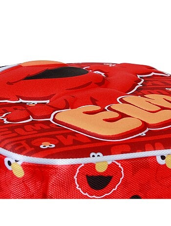 1, Rue Sésame Elmo Happy Sac à Dos 3D Elite, Rouge