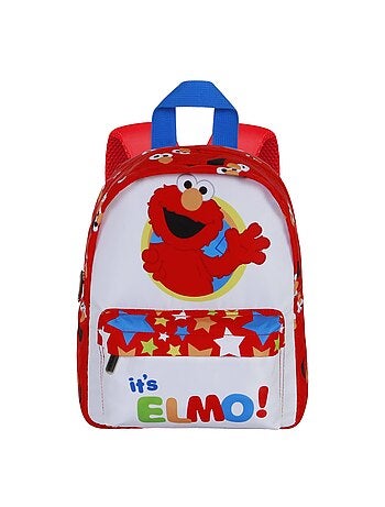 1, Rue Sésame Elmo Hello Sac à dos Préscolaire Joy, Blanc