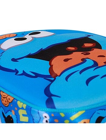 1, Rue Sésame Macaron Eat Sac à Dos 3D Elite, Bleu