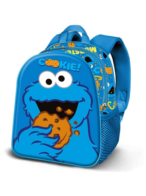1, Rue Sésame Macaron Eat Sac à Dos 3D Elite, Bleu - Kiabi