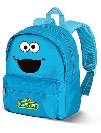 1, Rue Sésame Macaron Face Sac à dos Préscolaire Joy, Bleu