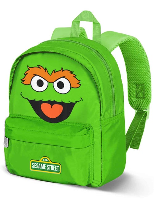 1, Rue Sésame Oscar il Grincheux Face Sac à dos Préscolaire Joy, Vert - Kiabi