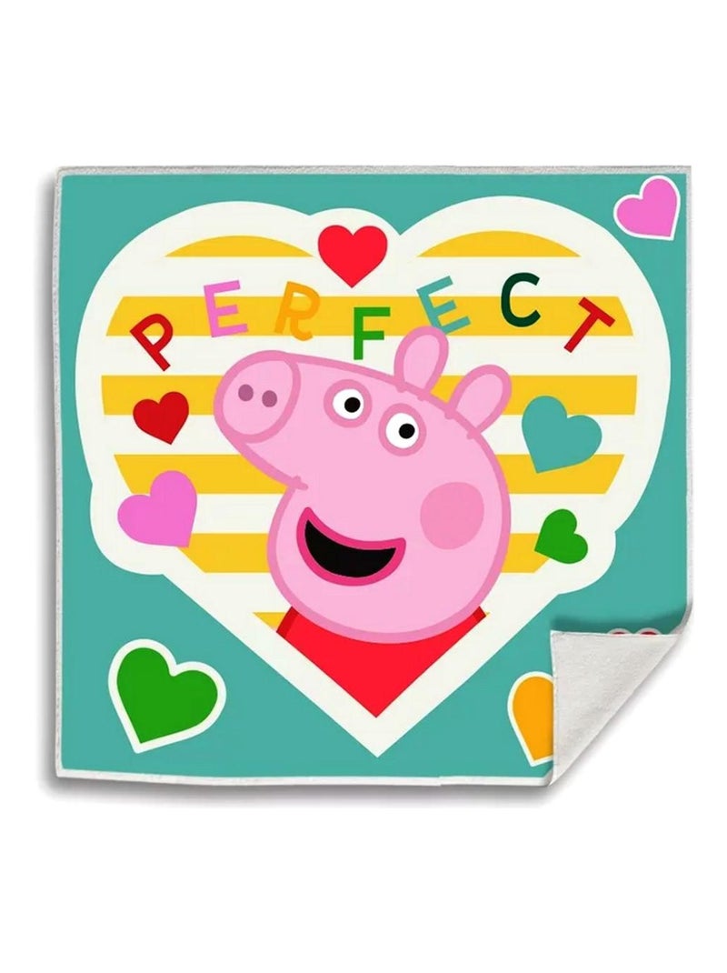 1 serviette de table Peppa Pig essuie main ecole enfant Multicolore - Kiabi