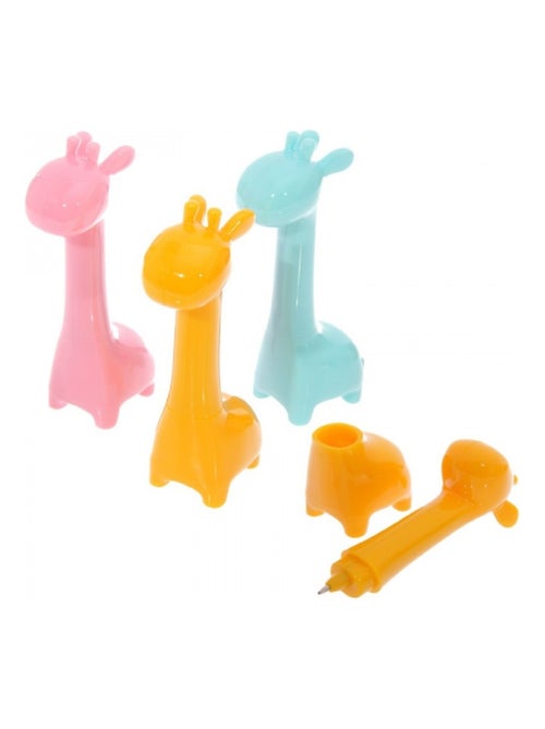 1 Stylo à bille Girafe colorée - Kiabi