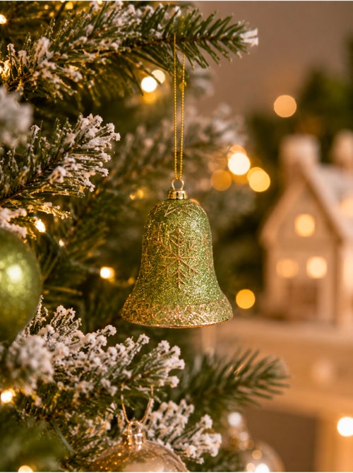 1 suspension cloche de noel paillettes - Kiabi