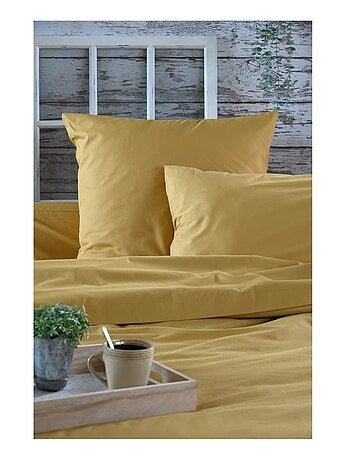 1 taie d'oreiller percale de coton uni elysee