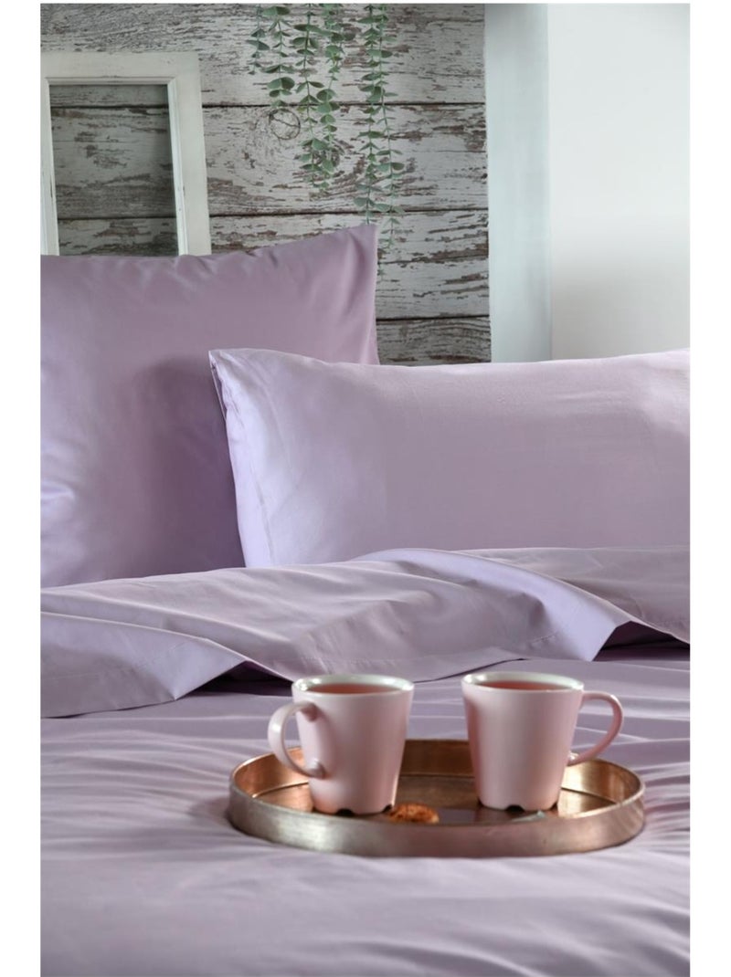 1 taie de traversin percale de coton uni elysee Violet - Kiabi