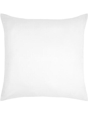 1 Taie d'oreiller coton uni 50 x 70 cm Edens blanc