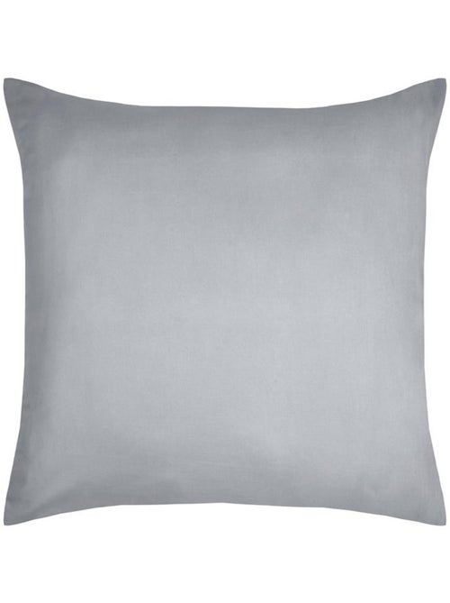 1 Taie d'oreiller coton uni 50 x 70 cm Edens gris clair - Kiabi
