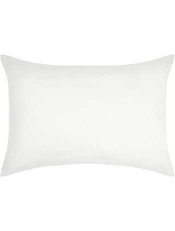 1 Taie d'oreiller coton uni 50 x 70 cm Edens blanc