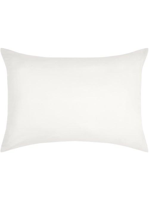 1 Taie d'oreiller coton uni 50 x 70 cm Edens ivoire - Kiabi