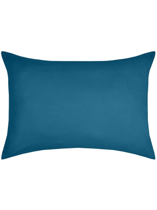 1 Taie d'oreiller coton uni 50 x 70 cm Edens petrole - Kiabi