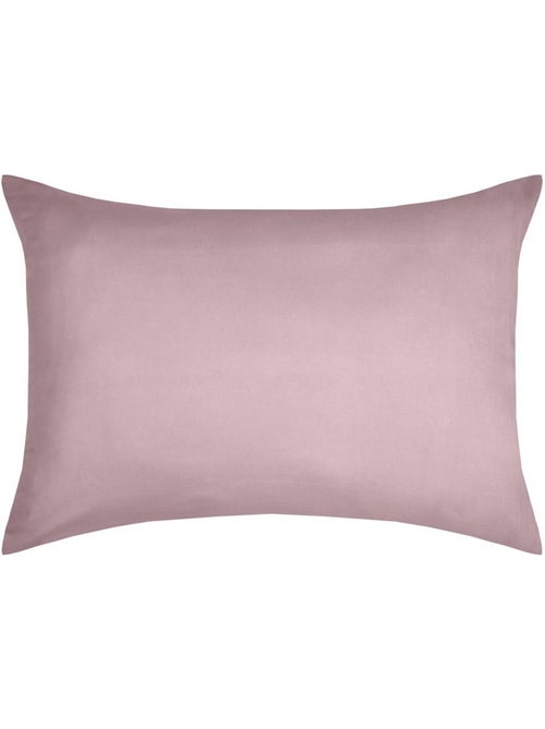 1 Taie d'oreiller coton uni 50 x 70 cm Edens rose - Kiabi 1 Taie d'oreiller coton uni 50 x 70 cm Edens rose - Kiabi