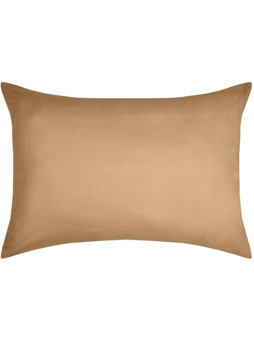 1 Taie d'oreiller coton uni 63 x 63 cm Edens curry - Kiabi