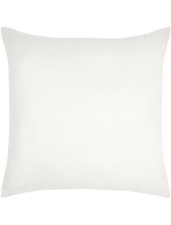 1 Taie d'oreiller coton uni 50 x 70 cm Edens blanc