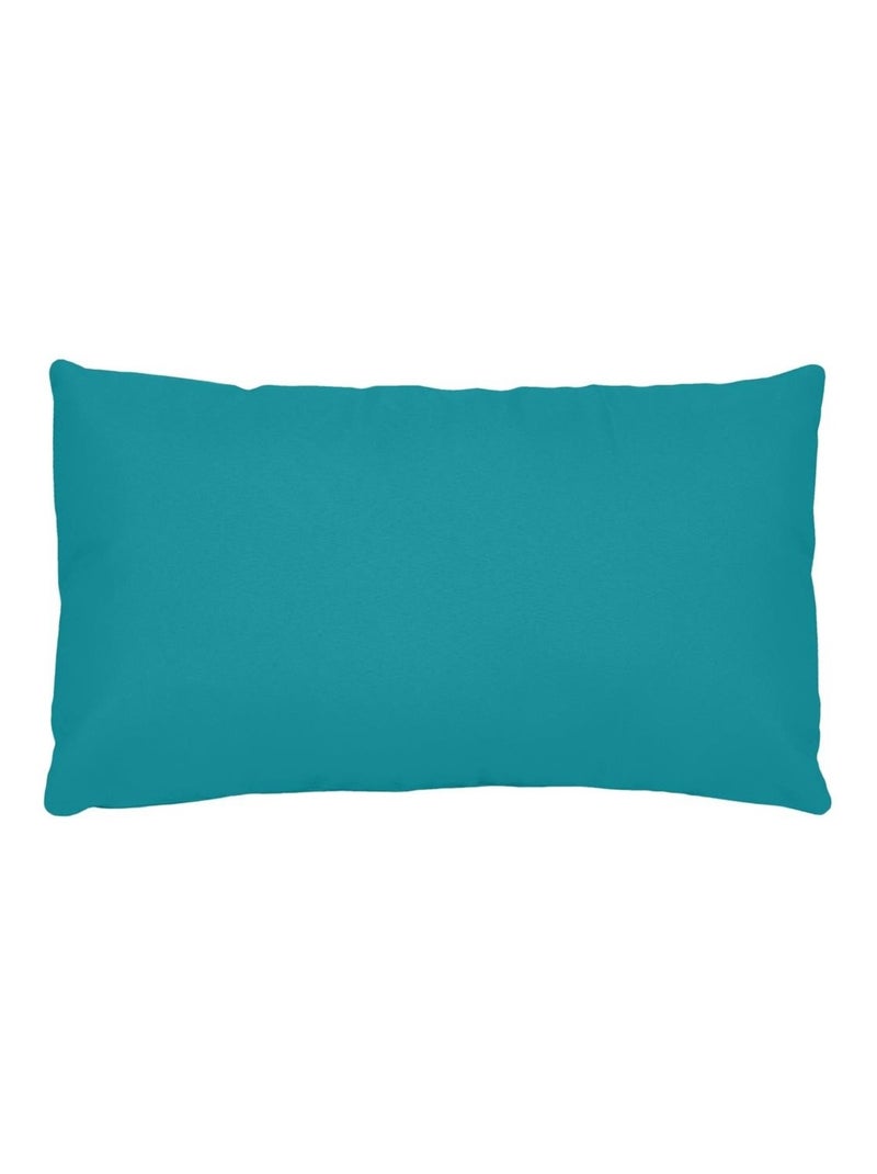 1 Taie d'oreiller coton uni Alice Bleu canard - Kiabi