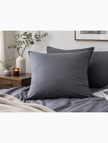 1 Taie d'oreiller coton uni Edens