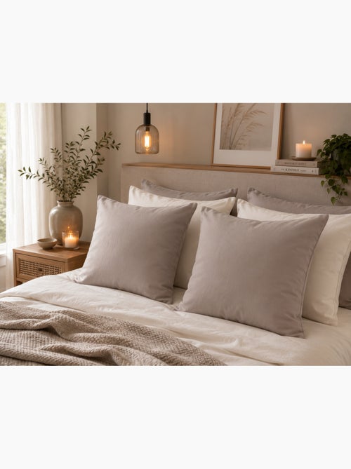 1 Taie d'oreiller coton uni Edens - Kiabi