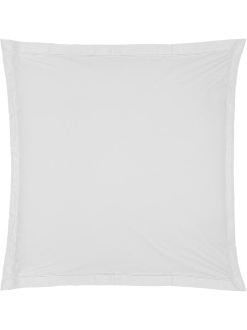 1 Taie d'oreiller percale de coton uni 63 x 63 cm Harmonie blanc - Kiabi