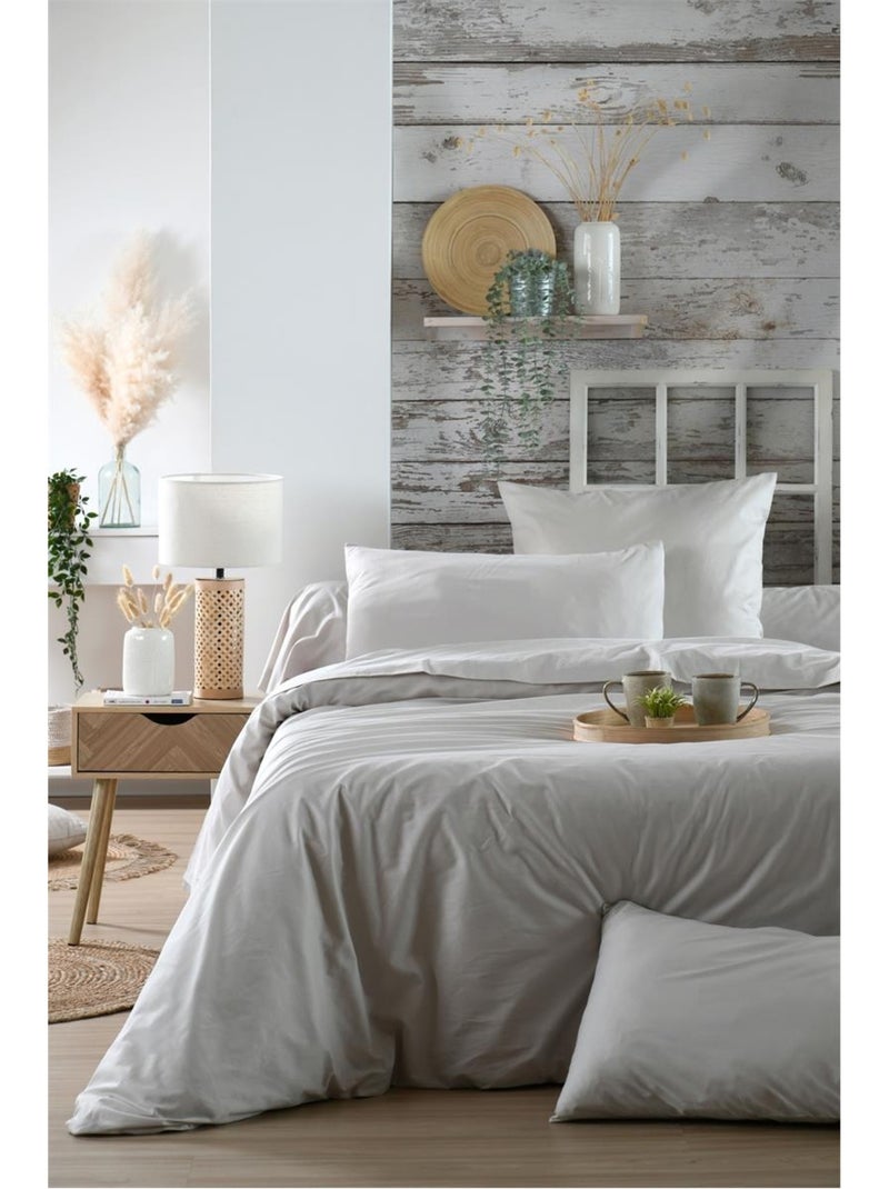 1 taie d'oreiller percale de coton uni elysee Beige clair - Kiabi