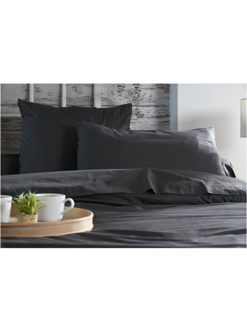 1 Taie d'oreiller percale de coton uni Elysee - Kiabi