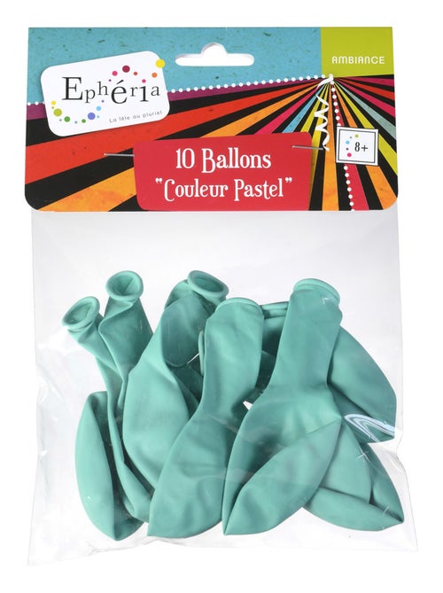 10 Ballons gonflables Pastel - Kiabi