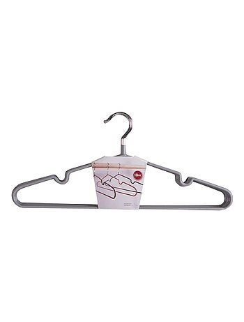 10 cintres en métal avec revêtement gris - House Nordic