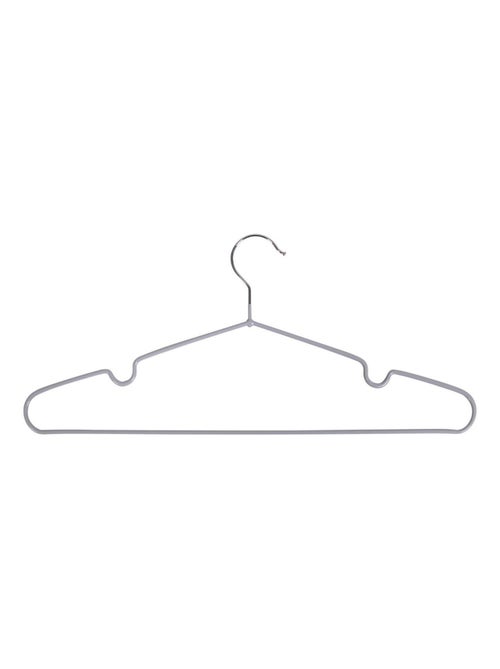 10 cintres en métal avec revêtement gris - House Nordic - Kiabi