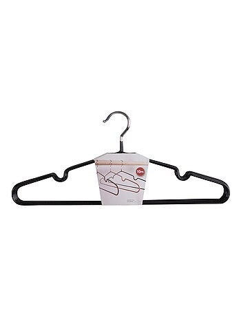 10 cintres en métal avec revêtement noir - House Nordic