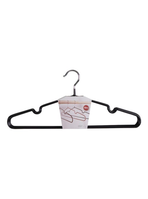 10 cintres en métal avec revêtement noir - House Nordic - Kiabi