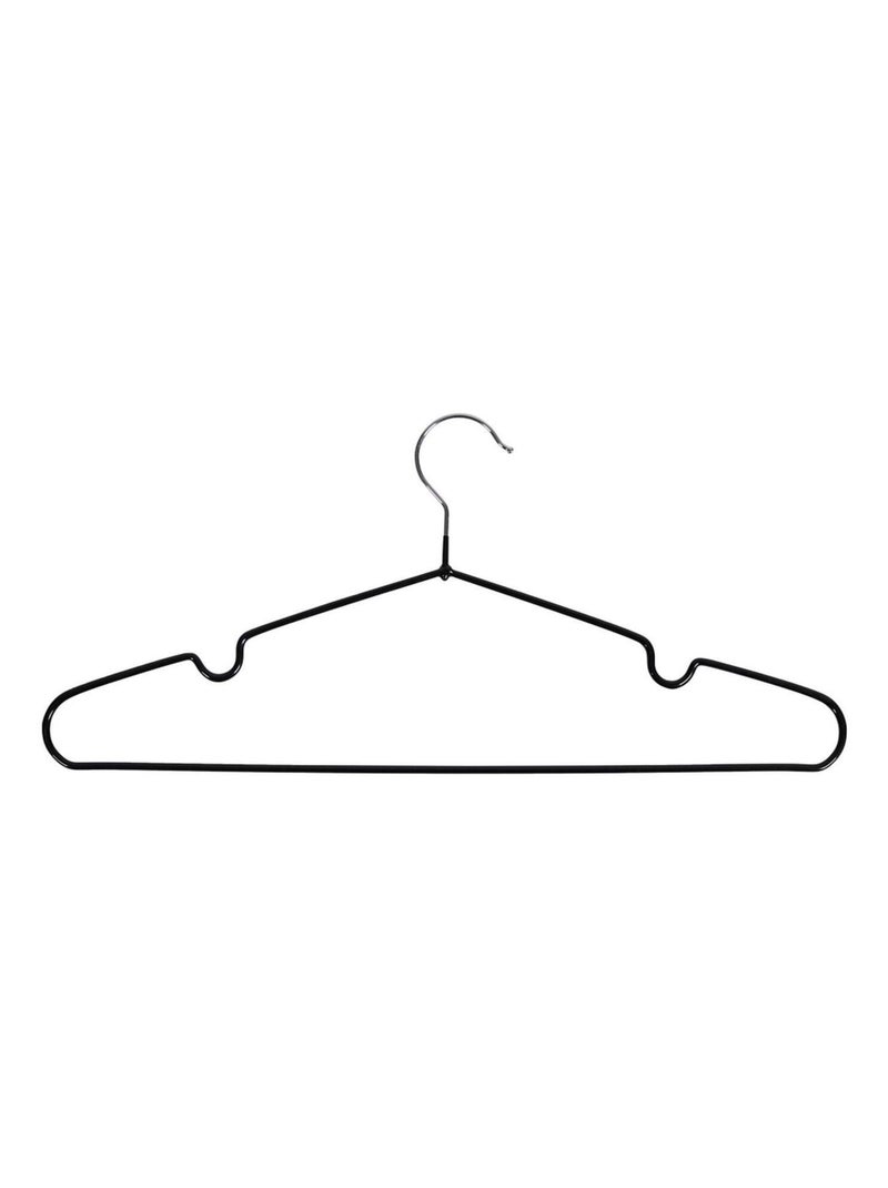 10 cintres en métal avec revêtement noir - House Nordic Noir mat - Kiabi