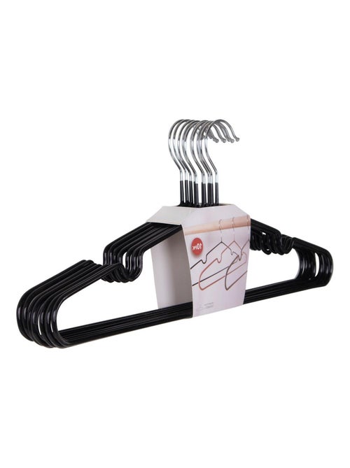 10 cintres en métal avec revêtement noir - House Nordic - Kiabi