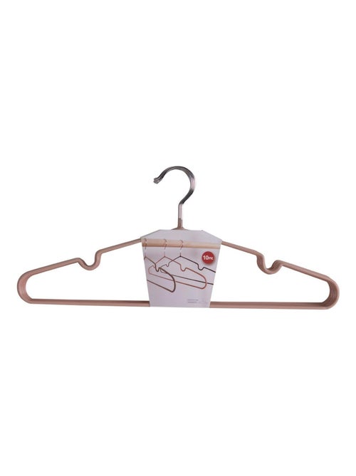 10 cintres en métal avec revêtement rose - House Nordic - Kiabi