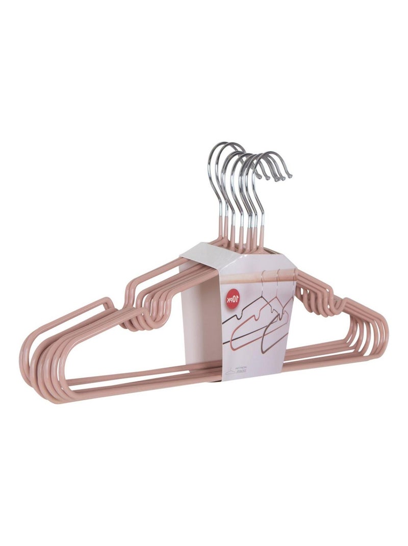 10 cintres en métal avec revêtement rose - House Nordic Rose - Kiabi