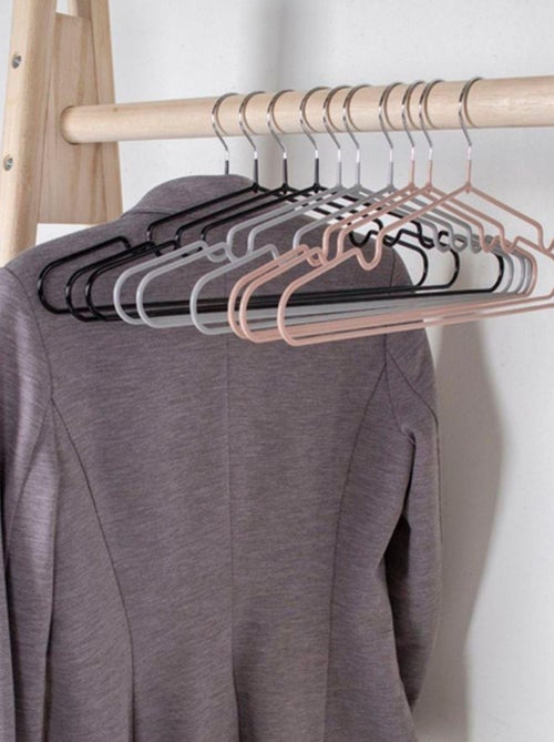 10 cintres en métal avec revêtement rose - House Nordic - Kiabi