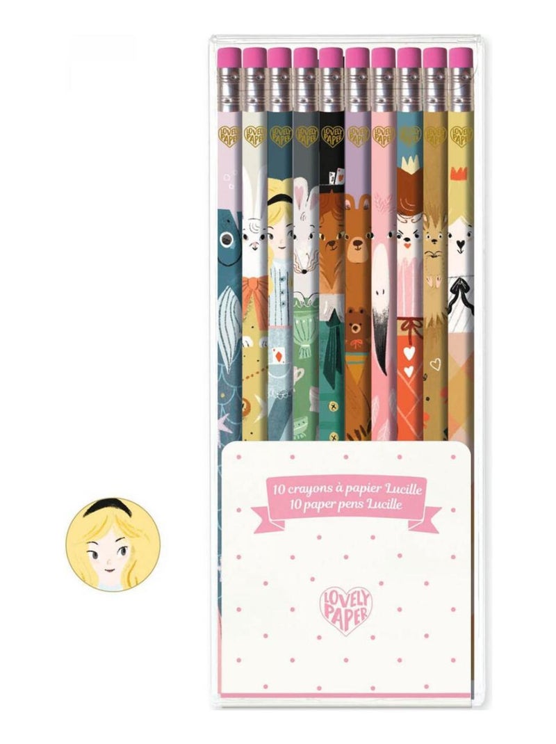 10 crayons à papier Lucille N/A - Kiabi