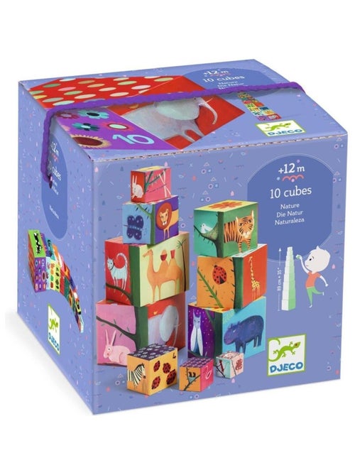 10 Cubes à empiler Mes Amis - Kiabi